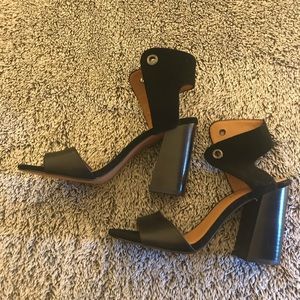 Coach black heels size 8
